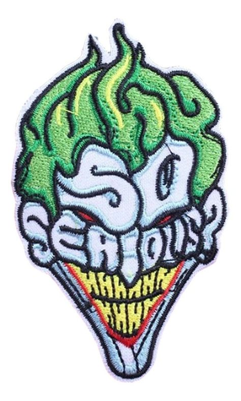 Joker Serious Face Embroidered Iron on Patch     BRAND NEW  Joker Serious Face Embroidered Iron on Patch  Patch can be ironed on or sewn on Great Gift for any Occasion Check out More Cool merchandise in our store       DO NOT DUPLICATE OR COPY! Template Made By: © InkFrog.com   Auction Templates, Logos, Store fronts and more! inkfrog terapeak Senior Jackets Patches, New Joker, Senior Jackets, Jean Jacket Patches, Serious Face, Joker Costume, Cute Patches, Fascinator Headband, Funky Outfits