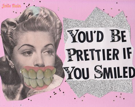 Feminism Collage Art, Riot Grrrl Zine, Riot Grrrl Aesthetic, Feminist Zine, Riot Grrl, Women Collage, Jolie Ruin, Be Prettier, Feminism Art