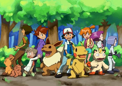 Pokemon Digimon Crossover Pokemon Tv Show, Pokemon Facts, Pokemon Vs Digimon, Pokemon Crossover, Pokemon Red Blue, Pokemon Tattoo, Moe Anime, Pokemon Red, Hd Anime Wallpapers