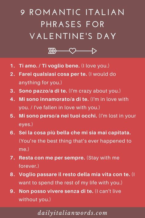 Italian Love Words, Italian Love Phrases, Italian Love Quotes, Italian Learning, Love Quotes Romantic, Italian Love, Learn To Speak Italian, Romantic Italian, Travel Phrases