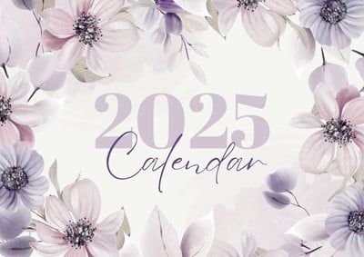 Soft Brown Minimalist Vintage 2024 Wall Calendar - Templates by Canva Cream Purple Aesthetic, Cute Calendar, Month Calendar, Mural Floral, Watercolor Walls, Cover Page, Yearly Planner, Pastel Floral, Printable Calendar