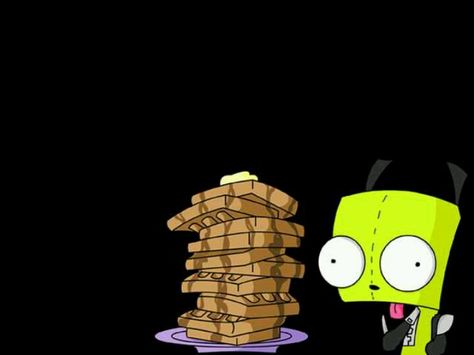 I love waffles Invader Zim Wallpaper, Zim Wallpaper, Peppa Pig Wallpaper, Dnd Backgrounds, Creepy Backgrounds, Invader Zim Characters, The Doom, Cute Pink Background, Backgrounds Girly