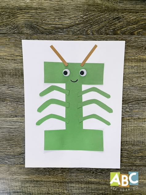 I Crafts For Preschoolers Letter, S Art For Preschool, Letter I Crafts For Preschoolers Pre K, Crafts For Letter I Preschool, I Preschool Crafts Letter, I Letter Crafts For Preschool, I Is For Insect Craft, Letter I Insect Craft, Letter Ii Crafts For Preschool