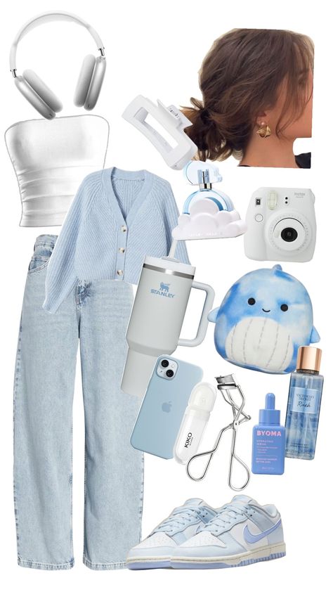 #bleu #aesthetic #squishmallow 🤍 Aesthetic Blue Clothes, Pastel Blue Aesthetic Outfit, Pastel Blue Outfit Aesthetic, Blue Aesthetic Outfit Girl, Blue Crop Top Outfit Aesthetic, Softie Aesthetic Outfits, Aesthetic Outfits Blue, Blue Squishmallow Aesthetic, Aesthetic Squishmallow