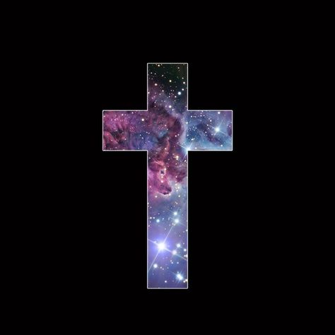 Background Galaxy, Galaxy Cross, Cross Art, Paintings On Canvas, A Cross, Tech Accessories, Unique Designs, Paintings, Art Print