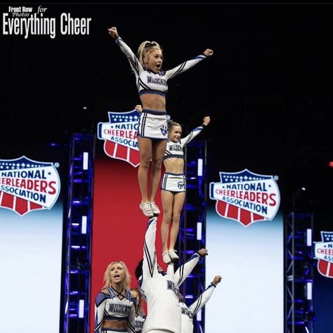 Cheer Athletics Wildcats, Allstar Cheer, Cheer Pics, Cheer Athletics, Cheer Girl, Action Shots, Cheer Pictures, Cheer Team, Not Mine