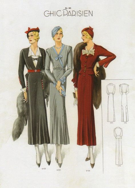 1930s dresses, Chic colours. 1930s Outfits, 1930s Fashion Women, 1930's Dresses, 1930 Fashion, 1930's Fashion, Deco Fashion, Fashion Drawings, Vintage Blog, 30s Fashion