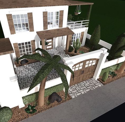 Cottage Core Bloxburg House, Bloxburg House Ideas Cottage, Two Story House Design, Bloxburg House Ideas Layout, Bloxburg House Ideas 2 Floor, House Decorating Ideas Apartments, Small House Layout, Car Ramps, Simple Bedroom Design