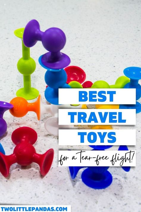 Colorful suction cup kids toys in the background Travel Toys For One Year Old, Plane Toys For Kids, Aeroplane Toys For Kids, Toys To Bring On Vacation, Car Travel Activities For Kids, Road Trip Toys For Toddlers, Kids Plane Activities Air Travel, Activities For Kids On A Plane, Car Toys For Toddlers