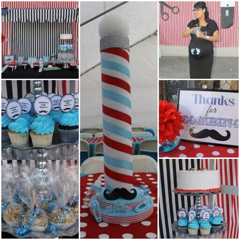 Barber shop/mustache theme baby shower Barber Gender Reveal Ideas, Mustache Theme, Pokémon Party, Graduation Party Diy, Gender Reveal Ideas, Pokemon Party, Party Diy, Reveal Ideas, Graduation Cakes