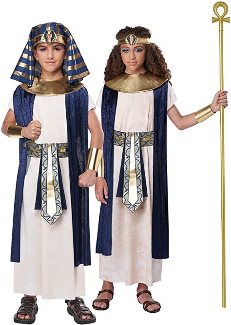 Amazon.com: Egyptian Tunic Costume for Kids : Clothing, Shoes & Jewelry Tunic Costume, Amun Ra, Nativity Costumes, Pharaoh Costume, Headband Veil, Girls Halloween Outfits, California Costumes, High Priest, King Tut