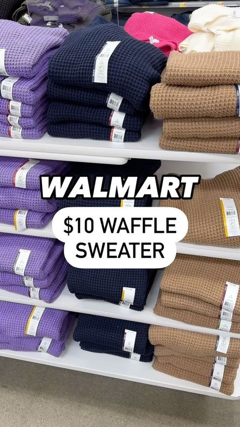 Waffle Sweater Outfit, Basic Closet, Waffle Sweater, Closet Staples, The Vault, Just Go, Chic Outfits, Waffles, Color Options