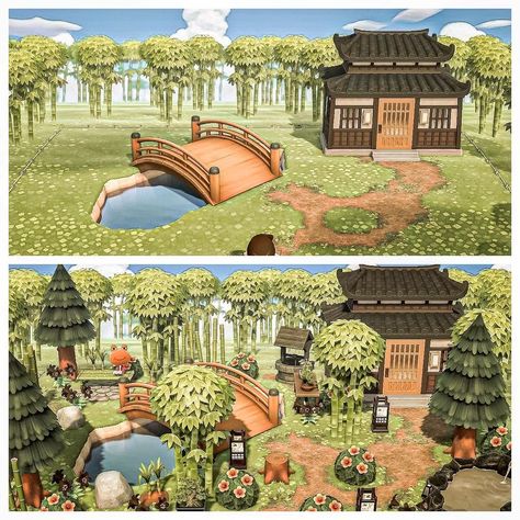 Andrew (@zoobeharmony) posted on Instagram • Nov 13, 2021 at 6:04am UTC Acnh Archipelago, Acnh Villagers Homes Layout, Acnh Landscaping, Acnh Layout, Happy Home Paradise, Japanese Homes, Japanese Town, Abandoned City, Animals Crossing