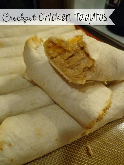 Crockpot Chicken Taquitos Crockpot Chicken Taquitos, Taquitos Chicken, Easy Crockpot Chicken, Chicken Taquitos, Crockpot Cooking, Crockpot Recipes Easy, Mexican Dishes, Crockpot Chicken, Crock Pot