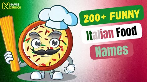 "A delicious array of playful and amusing Italian food names, perfect for culinary enthusiasts and those seeking a tasty touch of humor." Pasta Names, Italian Food Names, Pasta Puns, Truck Names, Italian Humor, Funny Names, Food Names, Belly Laughs, Italian Dishes