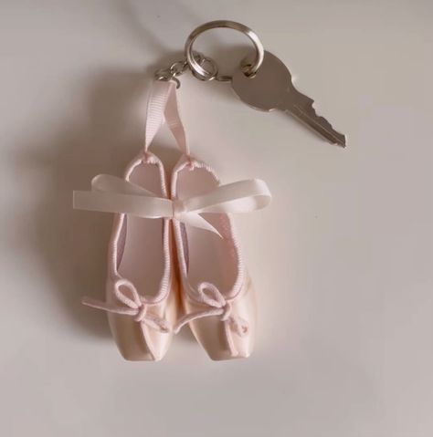 Ballet Keychain, Shoes Keychain, Shoe Keychain, Dance Coach, Ballet Shoe, Birthday Wishlist, Material Girls, Pink Satin, Christmas Wishlist