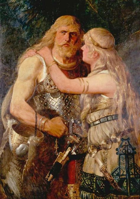 Viking Love: 8 Facts about Love and Love Making Among the Vikings German Fairy Tales, Couple Painting, Viking History, Viking Warrior, Love Illustration, Dark Ages, Norse Mythology, German Shepherd Puppies, Popular Culture