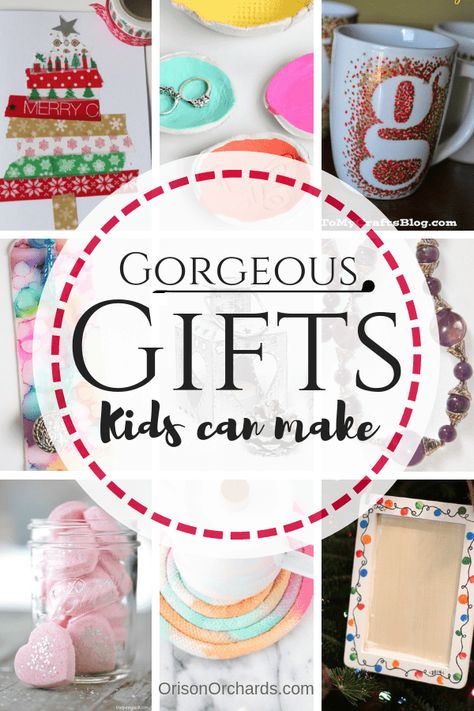 Gifts For Kids To Make, Gifts Kids Can Make, Gifts For Boyfriend Parents, Parents Christmas, Kids Homemade, Navidad Diy, Christmas Gifts For Boyfriend, Kids' Crafts, Presents For Mom