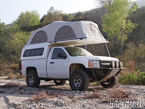 Plan B: Chevy Silverado 1500 Truck Bed Trailer, Silverado 4x4, Truck Bed Camping, Slide In Camper, Chevy 1500, Overland Truck, Reliable Cars, Truck Camping, Off Road Vehicle