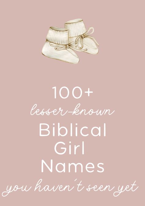 Searching for the most beautiful biblical baby girl name ideas? Take a look at our list of the 100 perfect biblical girl names for 2024. These are the most unique, cute, and Christian girl names with biblical meanings. (aka Bible names for girls - the unique Biblical baby names you'll actually add to your baby names list!) Cute Baby Girl Names List, Christian Girl Names With Meaning, Bible Baby Names And Meanings, Biblical Baby Names With Meaning, Bible Names Baby Girl, Girl Bible Names, Biblical Girl Names With Meaning, Baby Names Girl List, Pretty Names With Meanings