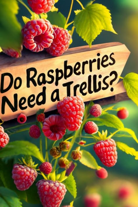 Your raspberry garden's best friend? A sturdy trellis! Explore the raspberry-trellis relationship in our latest article. 🍇 Growing Raspberry Bushes, Raspberry Trellis Ideas Diy, Berry Trellis Ideas, Rasberry Trellis Diy, Raspberry Trellis Diy, Berry Trellis, Trellis For Raspberries, Growing Raspberries Trellis, Growing Raspberries In Containers