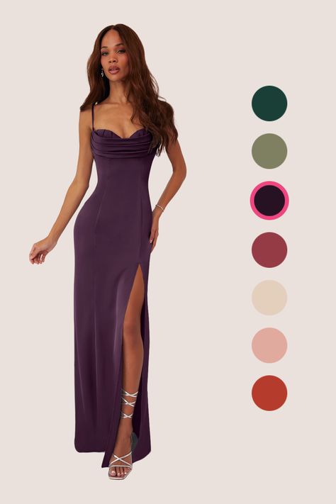 Dark purple homecoming dress