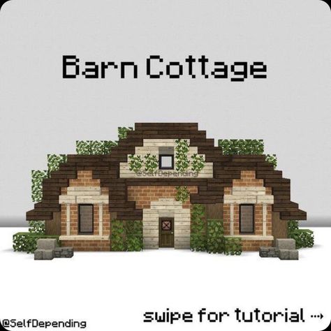 Minecraft Building Ideas Cute Cottage, Aesthetic Mc House Ideas, Aesthetic Minecraft Cottage Tutorial, Minecraft House Aesthetic Tutorial, Minecraft Blueprints Layout, Minecraft Cottage Core House Tutorial, Minecraft Aesthetic Builds Tutorial, Cottage Homes Minecraft, Starter Cottage Minecraft