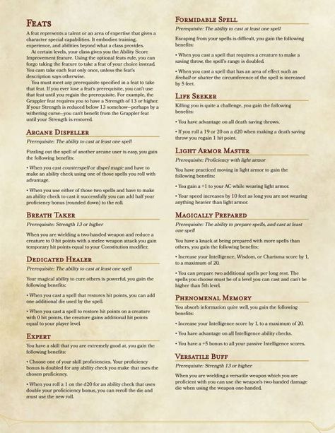 Feats Dnd, 5e Feats, Dnd Generator, Dnd Tools, Dnd Feats, Dm Resources, Homebrew Items, Dm Screen, Dnd Homebrew