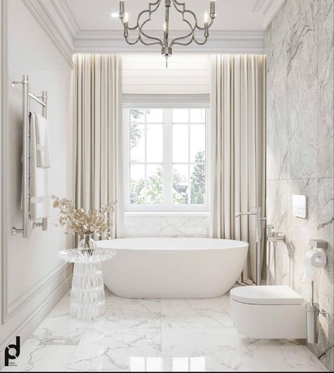 Classic Shower Room, Luxury White Bathroom Master Bath, Classic Interior Design Luxury Master Bathrooms, Elegant Master Bathrooms Luxury, Beautiful Bathrooms Luxury, تصميم دورة مياه, Home Depot Bathroom Vanity, Pretty Bathroom, Home Depot Bathroom