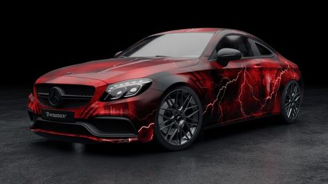 Car Wrap Design Ideas Vinyls, Wonder Woman Quotes, Lightning Cars, 3d Ideas, Car Wraps, Money Design, Car Wrap Design, Vehicle Wraps, Custom Wraps