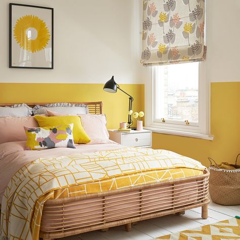 Bedroom Ideas Master On A Budget, Bedroom Designs For Couples, Bedroom Yellow, Brown Furniture Bedroom, Yellow Bedroom Decor, Yellow Room, Brown Bedroom, Yellow Bedroom, Bedroom Color Schemes