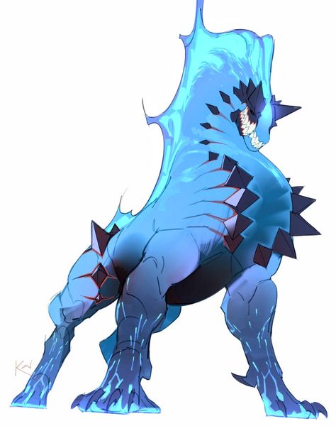 Beast Creature Design, Fantasy Beasts Monsters, Creature Concept Art Monsters, Dragon Design Concept, Dragon Fursona, Zoroark Pokemon, Arte Doodle, Beast Creature, Creature Artwork