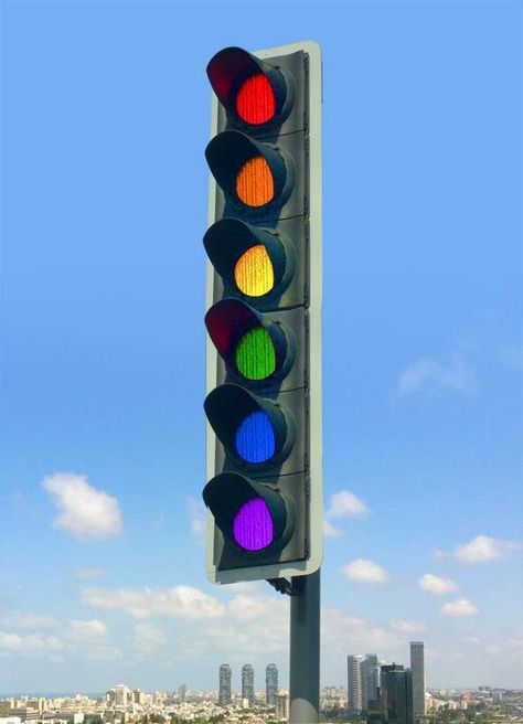 Rainbow Traffic Lights Follow FOSTERGINGER@ PINTEREST for more pins like this. NO PIN LIMITS. Thanks to my 22,000 Followers. Follow me on INSTAGRAM @ ART_TEXAS Colored Lights, Rainbow Bright, Rainbow Aesthetic, Taste The Rainbow, Love Rainbow, Traffic Light, Live Colorfully, Over The Rainbow, World Of Color