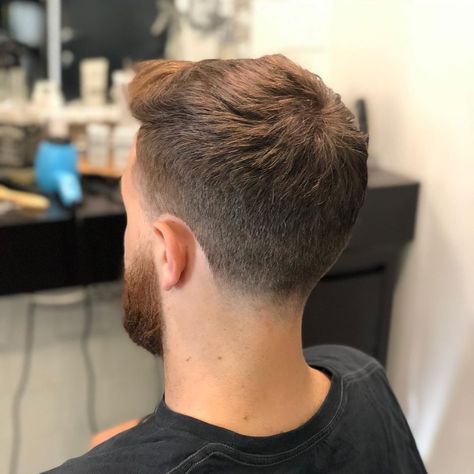 Low Shadow Fade, Mens Haircut Back View, Mens Low Fade Haircut, Short Mens Haircut Simple, Faded Haircut, Haircut Ideas Trendy, Crew Cut Haircut, Mid Fade Haircut, Men Fade Haircut Short