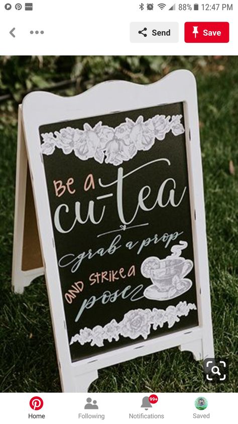 Party Chalkboard Sign, Birthday Chalkboard Ideas For Adults, Tea Party Chalkboard Sign, Chalkboard Birthday Sign, Birthday Party Chalkboard Sign, Photo Booth Sign, Royal Tea, Party Photo Booth, Chalkboard Signs