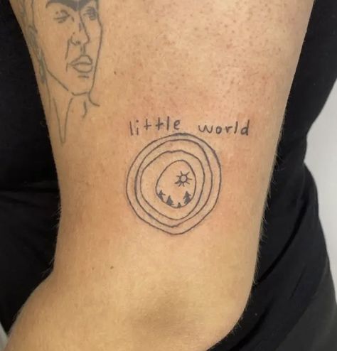 Optimistic Nihilism Tattoo, Cavetown Tattoo Ideas, Dazed And Confused Tattoo, Tattoo Ideas Random, Environment Tattoo, Nostalgic Tattoos, Flash Art Tattoo Ideas, Earthy Tattoos Hippie, Hippie Tattoo Ideas