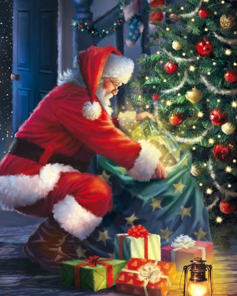 🎅SANTA CLAUS🎅 on Instagram: “Beautiful Christmas Picture! 😍🎅” Santa Claus Pictures, Santa Klaus, Santa Claus Images, Merry Christmas Pictures, Santa Art, Santa Pictures, Christmas Scenery, Christmas Phone Wallpaper, Kraf Diy