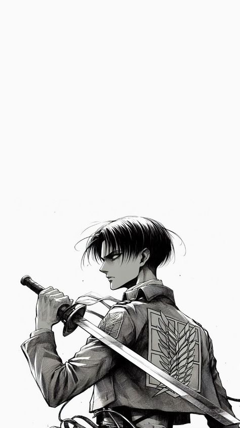 Levi Black And White Wallpaper, Levi Ackerman Wallpapers Aesthetic Dark, Levi Pfp Aesthetic, Levi Manga Wallpaper, Attack On Titan Levi Wallpapers, Captain Levi Wallpaper, Levi Ackerman Wallpapers, Levi Ackerman Wallpaper, Levi Wallpaper