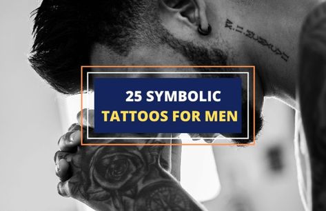 A man with tattoos. Meaningful Tattoos For Men Unique, Men Symbol, Unique Tattoos Black Women, Meaningful Symbol Tattoos, Meaningful Tattoos For Men, Medium Size Tattoos, Tattoo Quotes For Men, Fashion Tattoo, Cool Tattoo