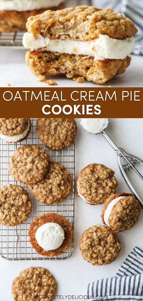 Oatmeal Cream Pies Pioneer Woman, Oatmeal Cookies Cream Pie, Oatmeal Cream Pie Overnight Oats, Oat Meal Cream Pies, Magnolia Oatmeal Cream Pie, Whoppie Pies Oatmeal, Easy Oatmeal Cream Pies, How To Make Oatmeal Cream Pies, Best Oatmeal Cream Pies