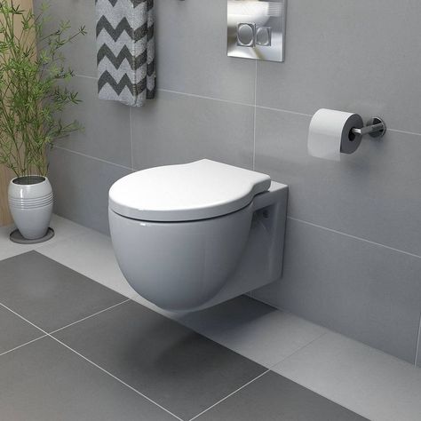 5 European Bathroom Trends You Should Be Following: Wall-hung toilets Small Bathroom Trends, Bathroom Tiling, European Bathroom, Lavatory Design, Monochrome Bathroom, Wash Room, White Bathroom Designs, Wall Toilet, Bathroom Design Trends