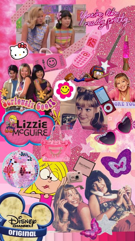 Disney Channel Fashion, Lizzie Mcguire Aesthetic, 2000s Disney Channel, Disney Channel Aesthetic, Bachelorette Sleepover, 2000s Disney, Kylie Jenner Photoshoot, 30th Bday Party, Lizzie Mcguire Movie