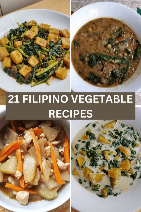 Filipino Vegetable Recipes, Easy Filipino Recipes, Spaghetti With Ground Beef, Easy To Cook Meals, Dinner Appetizers, Quick Dinner Recipes, Healthy Crockpot Recipes, Salad Dressing Recipes, Chicken Crockpot Recipes