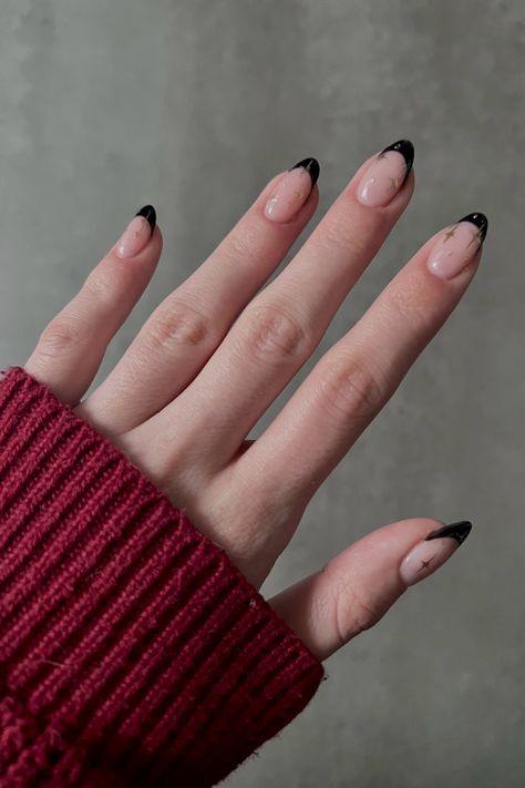 Black French Tip With Chrome, French Tip With Chrome, Black French Tip, New Years Eve Nails, Black French Tips, Formal Nails, Cute Acrylic Nail Designs, Prom 2024, Black French