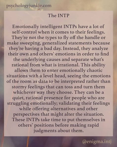 Intp Traits, Intp Love, Intp Things, Intp Female, Myer Briggs, Intp Mbti, Mbti Intp, Istp Personality, Emotionally Intelligent