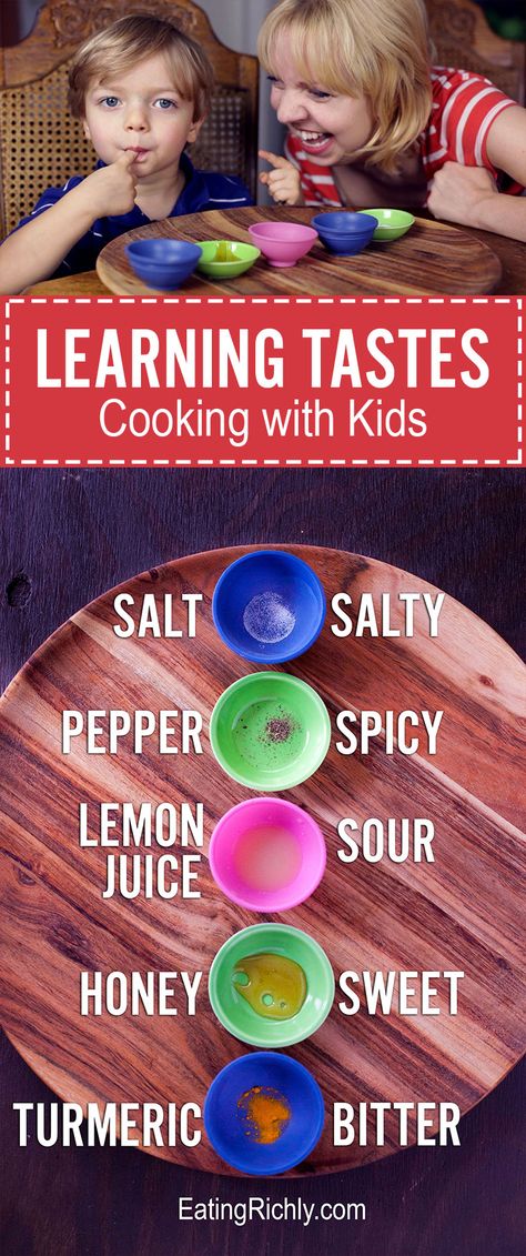 One of the best cooking games for kids uses simple ingredients to teach them about taste. Help your child develop their palate as they play! Part of #MiniChefMondays on EatingRichly.com Nutritionist Diet, Cooking Games For Kids, Fingerfood Baby, Preschool Cooking, Cooking Theme, Nutrition Activities, Food Activities, Cooking Classes For Kids, Cooking Lessons