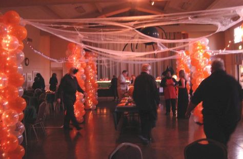 Fall Dance Ideas School, Halloween School Event, Haunted Homecoming Theme, Elementary School Halloween Dance Decorations, Fall Themed Homecoming, Fall Themed Dance, Halloween Party Dance Floor, Fall Dance Ideas, Halloween Dance Decor