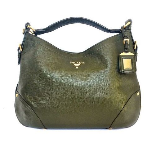 Pre-Owned Prada Shoulder Bag in Olive Green ($979) ❤ liked on Polyvore featuring bags, handbags, shoulder bags, green, preowned handbags, shoulder hand bags, prada handbags, prada purses and olive green handbag Green Prada Bag, Purses Prada, Handbags Prada, Handbags Green, Green Handbags, Maroon Outfit, Edgy Glam, Prada Purses, Bags Prada