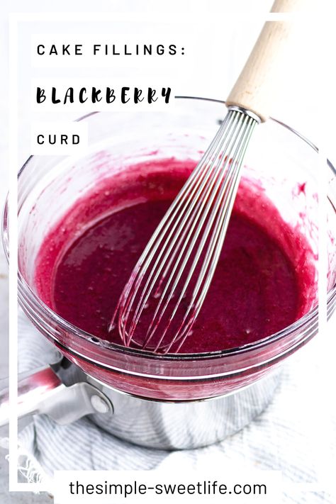 With just the right balance of tart and sweet, this luscious blackberry curd is the perfect way to use those in-season blackberries. Blackberry Curd Tart, Blackberry Curd Recipe, Blackberry Cake Filling, Cherry Curd, Blackberry Curd, Blackberry Dessert Recipes, Raspberry Lemonade Cupcakes, Blackberry Filling, Blackberry Cupcakes