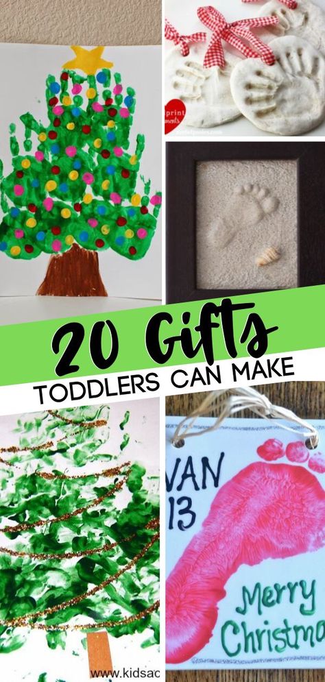 Christmas gift ideas toddlers can make with a little help! These cute DIYs are the perfect gifts to grandparents! They are the perfect Christmas crafts for kids that you will both enjoy making! Save this parenting tip for later! Toddler Gift To Grandparents Christmas, Christmas Gift To Grandparents From Kids, Parent Gift From Toddler, Christmas Craft Gifts For Grandparents, Christmas Craft For Grandparents From Kids, Christmas Craft Toddler Gift, Toddler Christmas Diy Gifts, Christmas Art For Grandparents, Toddler Gift To Parents Christmas